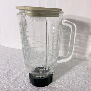 Vintage Blender Glass Replacement Pitcher With  Blades